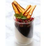 Chai Panna Cotta with Pomegranate Gelee holiday recipes