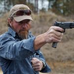 Pat McNamara Carolina Arms Group Blaze Ops 1911 Pistol single handed