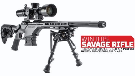 Win a Savage Mod 10 BA Stealth Rifle and a Bushnell Tactical DMR II 3.5-21x50mm Scope