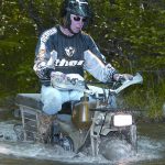 Rokon Motorcycle submerged water