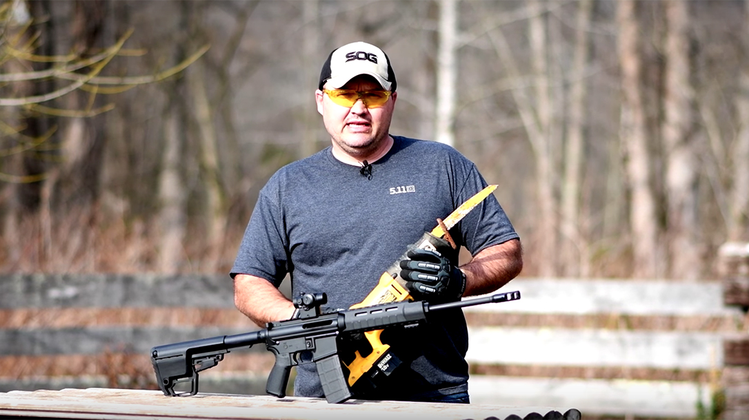 Gun Control Advocates AR-15 Buffalo's Outdoors