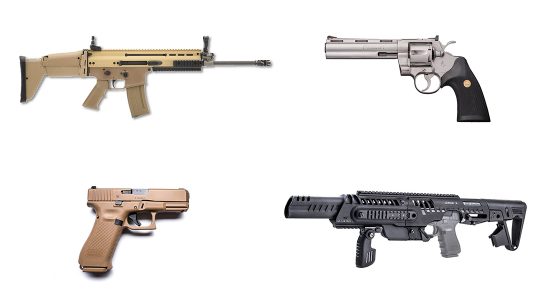 Concept Guns, Gun Reboots, pistols, revolvers, rifles