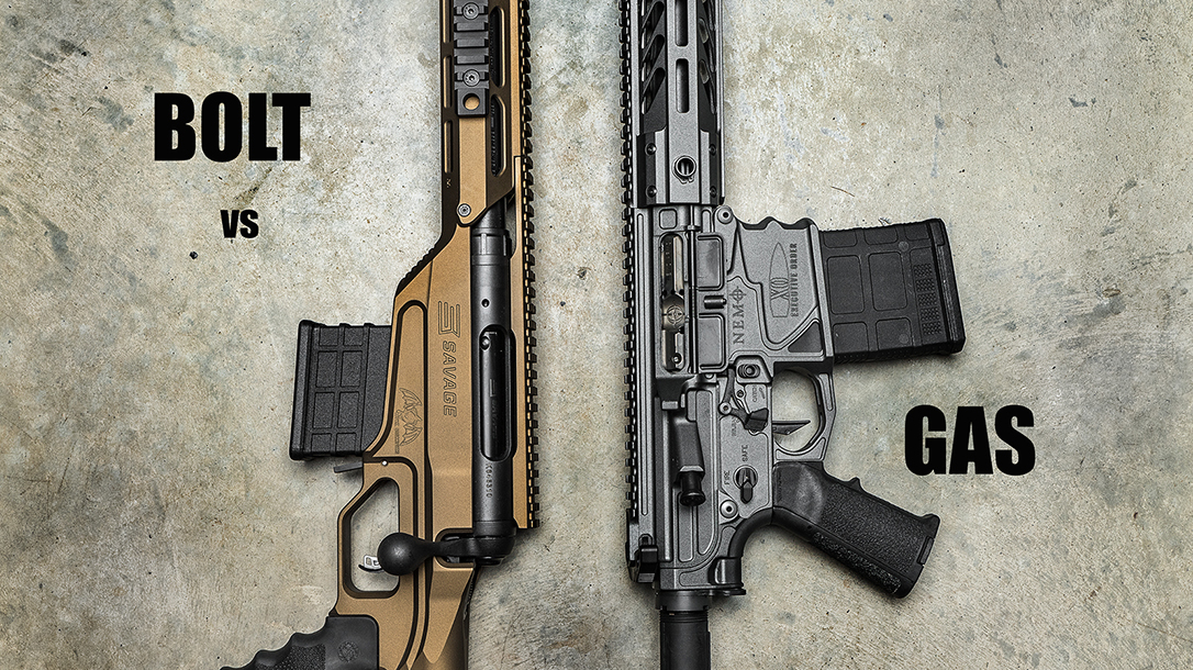 Bolt Rifle vs Semi-Auto Rifle, rifle comparison, lead