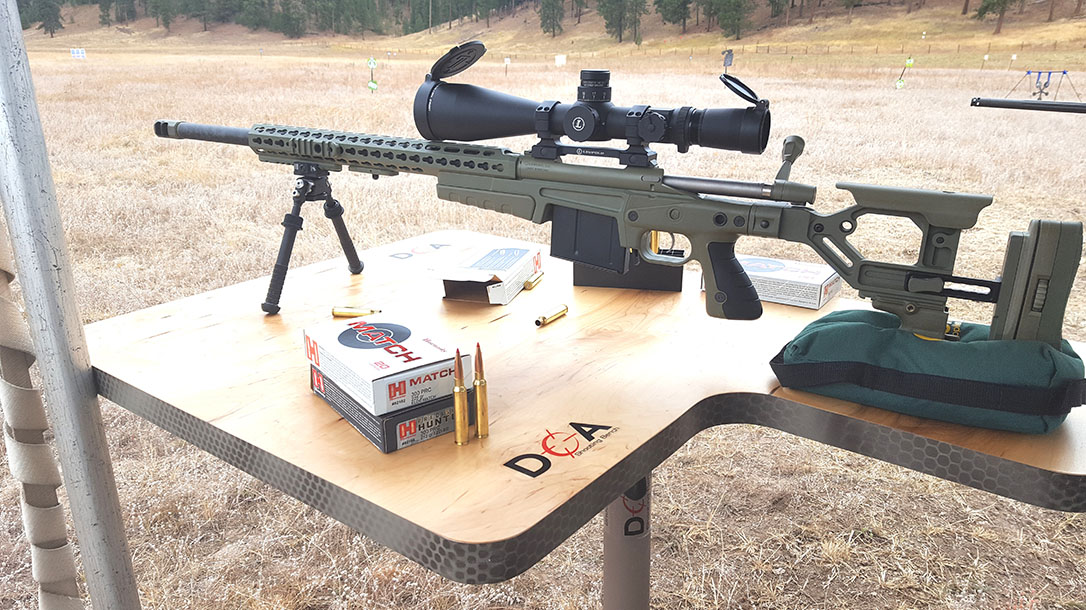 Hornady 300 PRC Cartridge, Rifle Cartridge, shooting bench