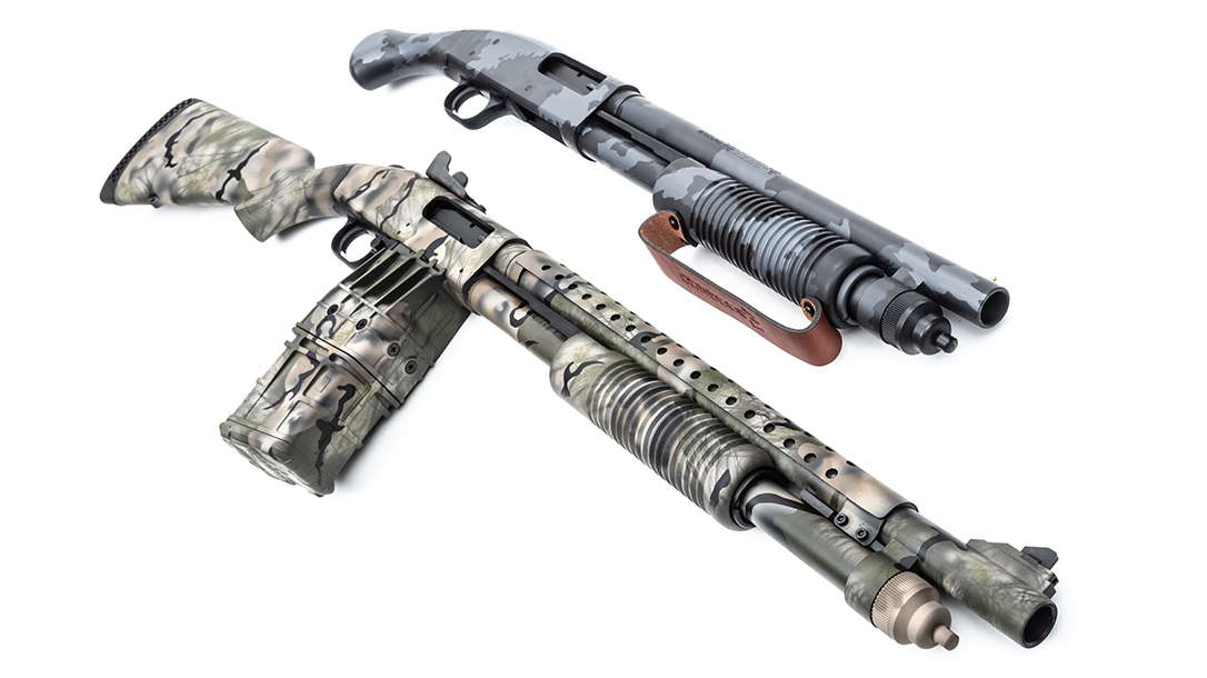 Mossberg 590 Shotguns, camouflage, camo shotguns, duo