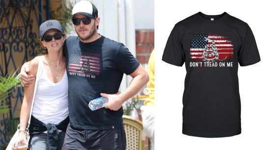 Chris Pratt, Gadsden Flag Shirt