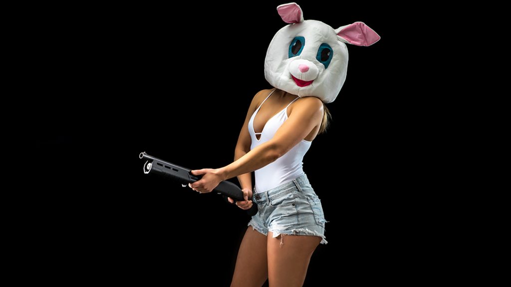 gun bunny, shotgun