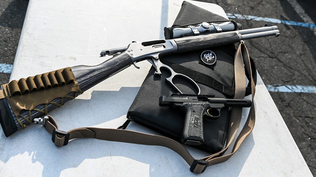 The Ultimate Big Bore Takedown Rifle Small Pistol Combo.