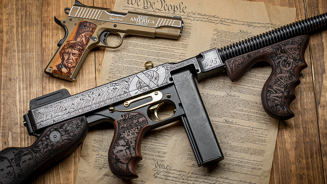 Custom Auto-Ordnance Trump Tommy Gun, Outlaw Ordnance, pistol
