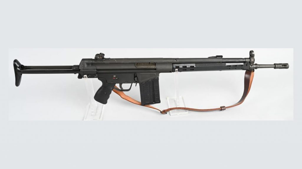 Heckler & Koch rifle, semi-auto, auction, right