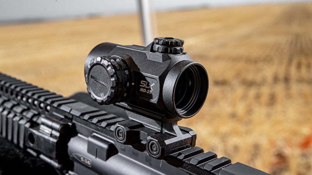 Primary Arms SLx MD-25 red dot review, range