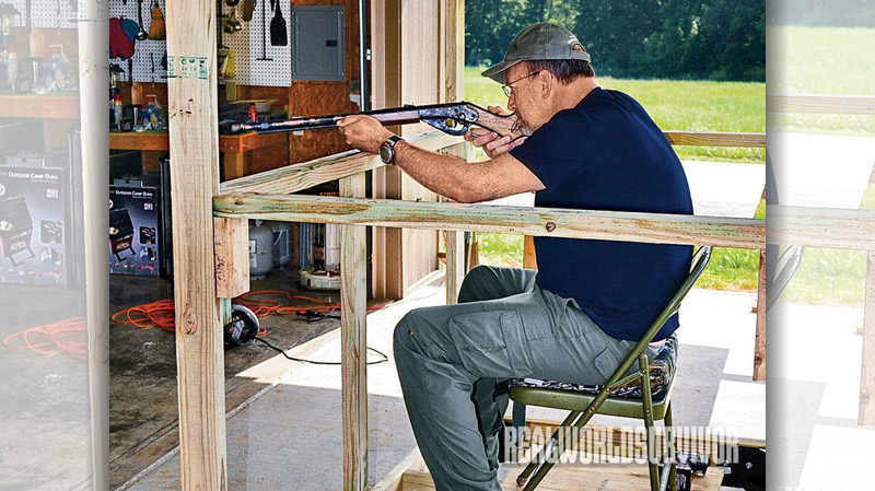 Before finalizing the height and width of the shooting openings, using the chair that will be used in the elevated box blind, check it out while being framed.