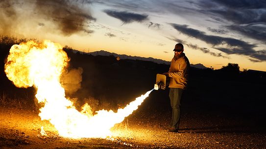 The Exoothermic Pulsefire is a flame thrower.