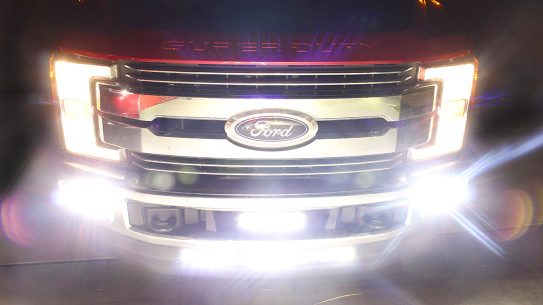 The LED light bar, from Baja Designs, will give you a distinct advantage over the night.