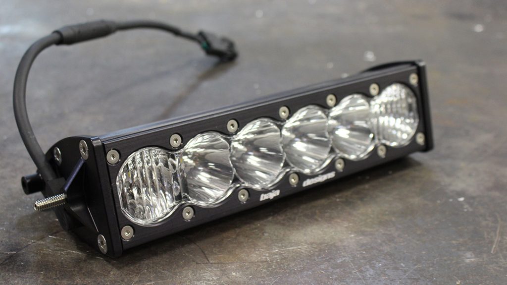 This single 10-inch OnX6 driving/combo LED light bar adds another 7,350 lumens from its six Cree LEDs.