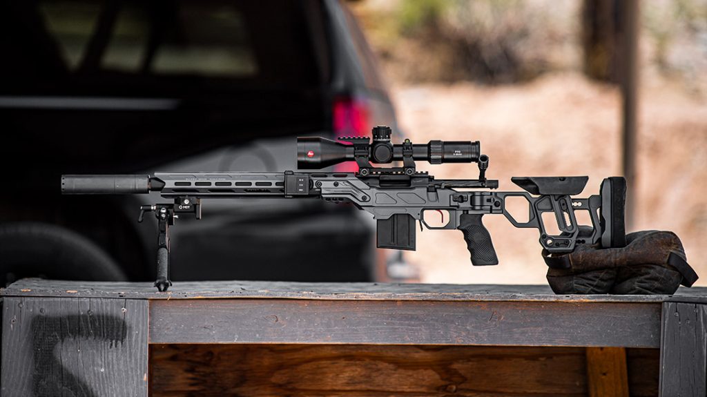 The Cadex Field Competition features a chiseled look, with some of the cleanest lines of the 7 top rifle chassis.