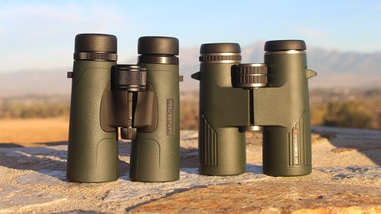 Both of these binoculars from Hawke Optics provide quality optics, solid frames and compact designs at different price points.