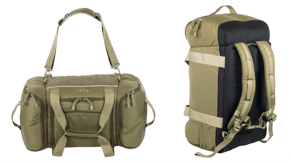 The Elite Survival Systems Tri-Carry Bag features four carry options.