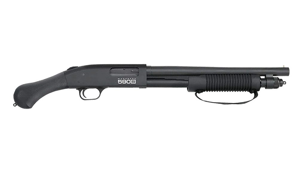 The Mossberg 590S Shockwave comprises an awesome home defense package. 