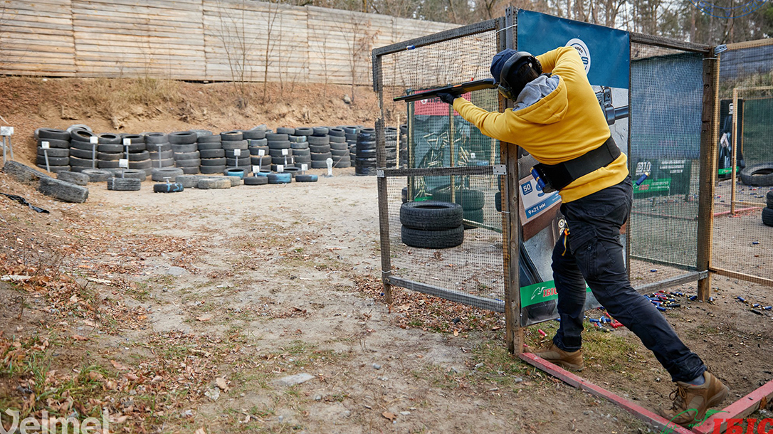 competition shooters train to fight in the Ukraine.