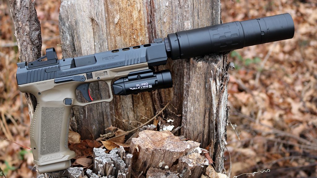 If you need just one can to fit many guns, the SilencerCo Omega 36M suppressor gets it done. 