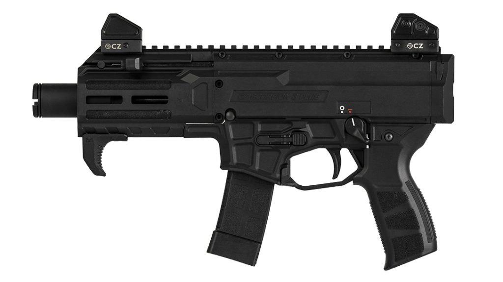 The CZ Scorpion 3 + features a new magazine with an AR-style cutout. 