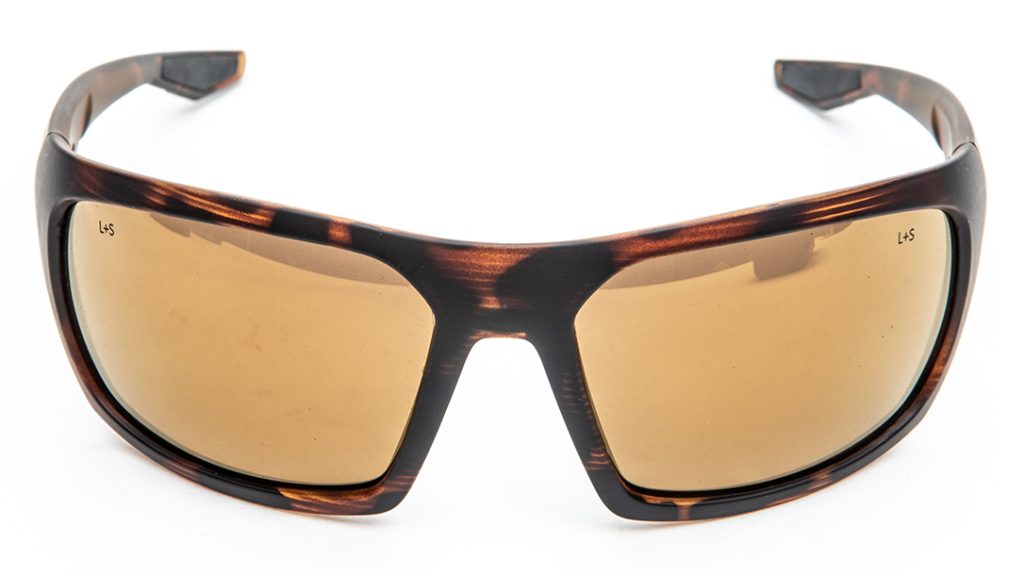 The Packout eyewear features polarized lenses.