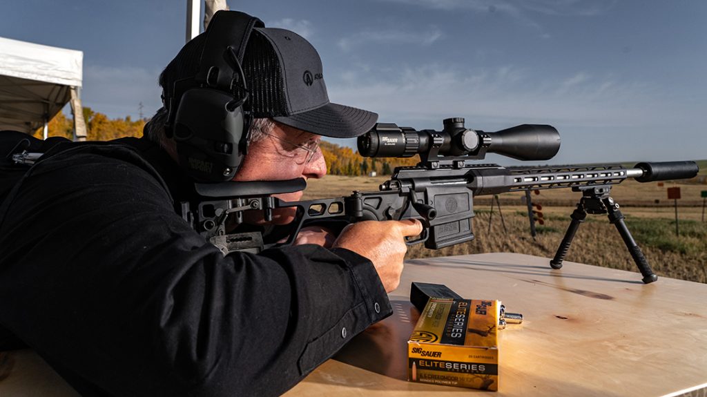 The SIG Cross in 6.5 CM is highly capable for long-range hunting. 
