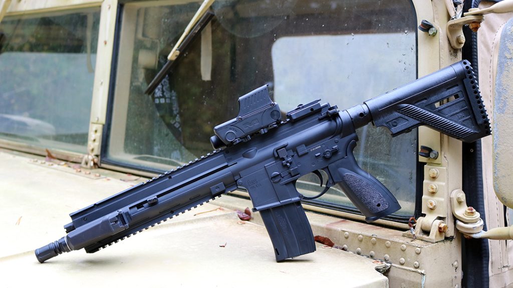 The Umarex HK416 mimics the famous HK rifle.