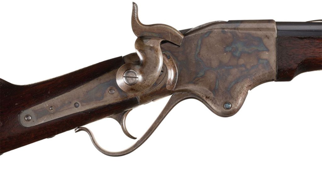 Exceptional Civil War Spencer Model 1860 Army Rifle. Sold for $48, 875 in May 2019.
