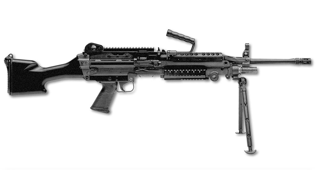The FN-produced M249 Squad Automatic Weapon (SAW). 