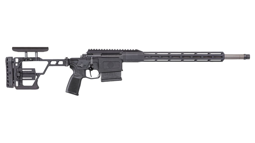 The Sig Sauer Cross chassis rifle in a 16-inch barrel.