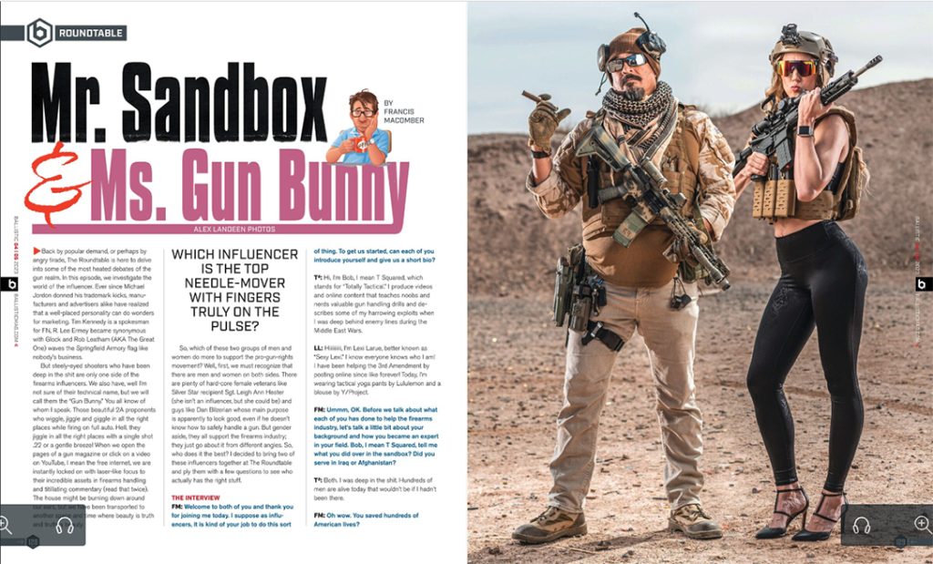 In this roundtable, we compare Mr. Sandbox to Ms. Gun Bunny.
