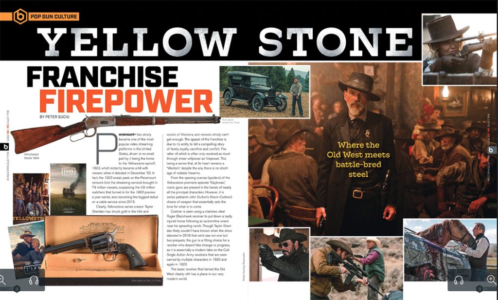 All the guns featured in the Yellowstone Franchise of shows.