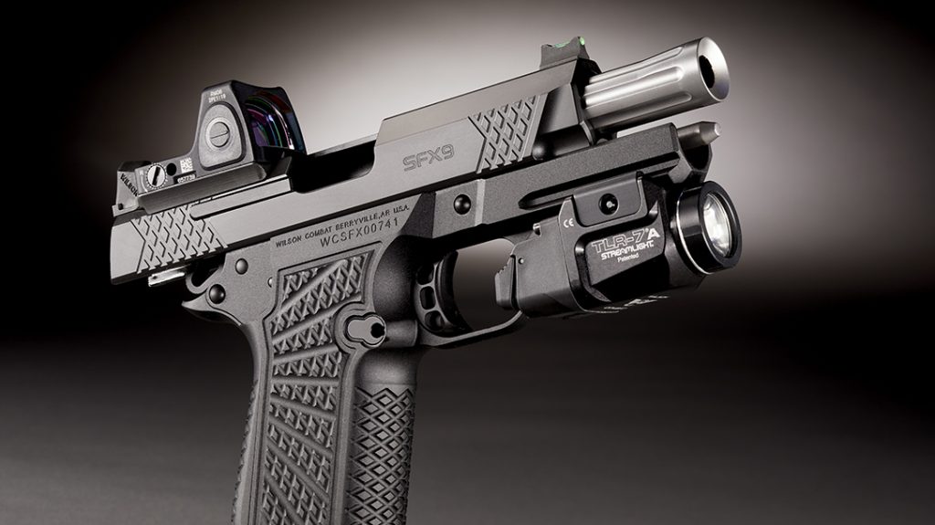 Wilson Combat’s X-TAC texturing adorns the front and rear of the slide for fast and confident manipulation.